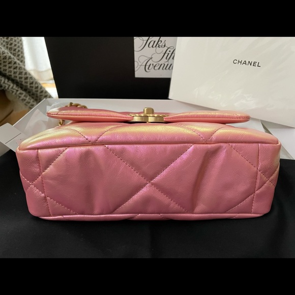 ❗️SOLD❗️Chanel 19 bag 21p pink iridescent small - Picture 8 of 15